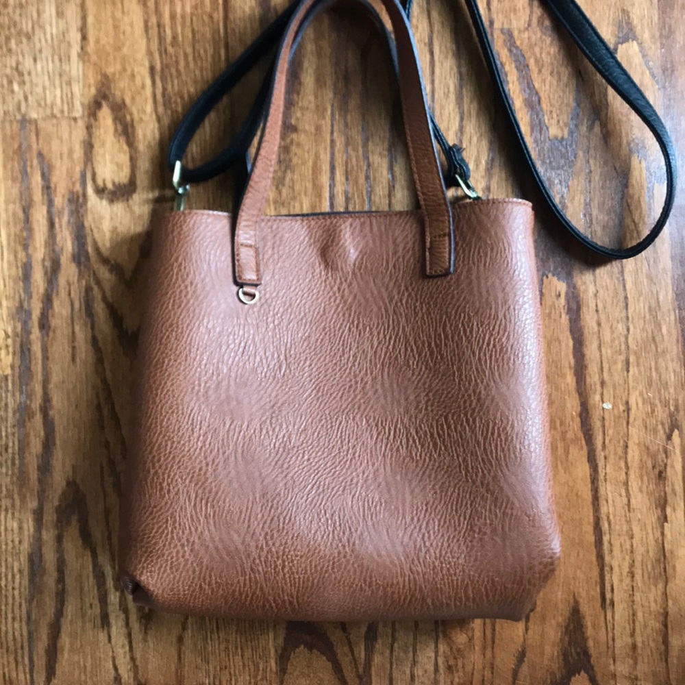 Reversible Faux Leather Purse